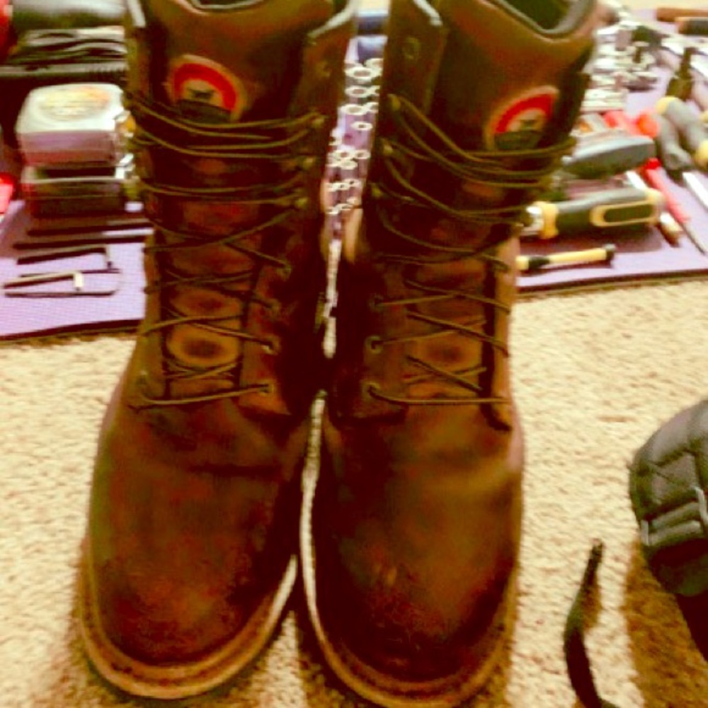 Brown Steel toe Quality Boots